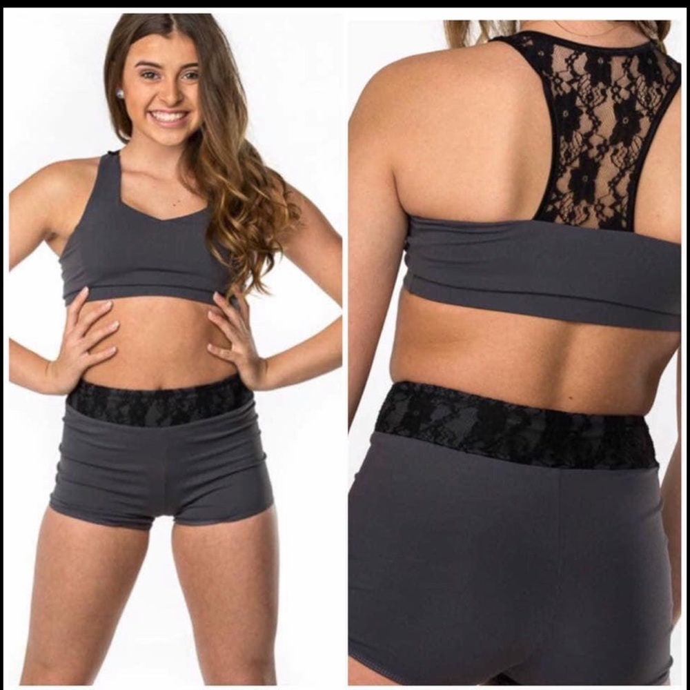 NWT. Purple Pixies. Lace Top & Shorts.